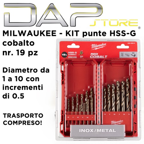 Milwaukee set punte hss g - set,